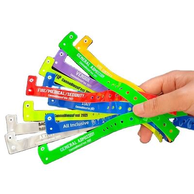 Waterdicht RFID gevarieerd Neon Plastic/Vinyl Armband Custom Armband voor festivals