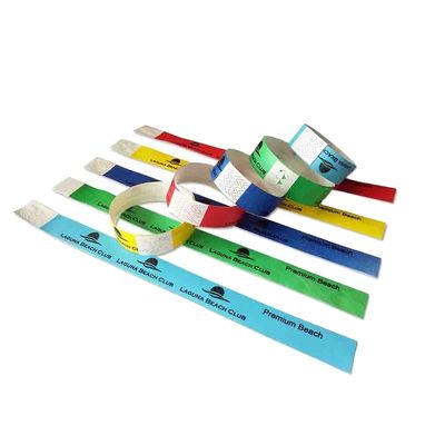 Duurzame paarse Tyvek-armbanden voor eenmalige evenementen 250*25mm/250*19mm