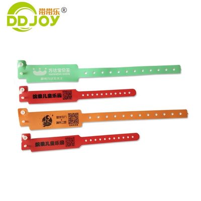 Reflectieve polsband Plastic Vinyl Id Polsband Printing Met Custom Logo Purple
