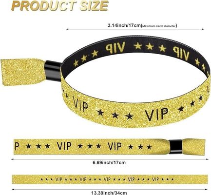 Persoonlijke grootte en logo RFID Polyester/Ribbon Armband voor concertfeest Festival Evenementen