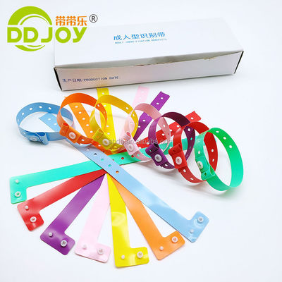 Reflectieve polsband Plastic Vinyl Id Polsband Printing Met Custom Logo Purple