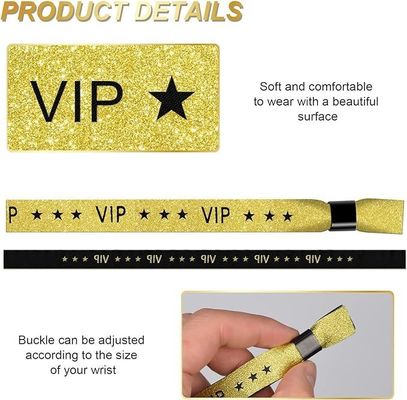 Persoonlijke grootte en logo RFID Polyester/Ribbon Armband voor concertfeest Festival Evenementen