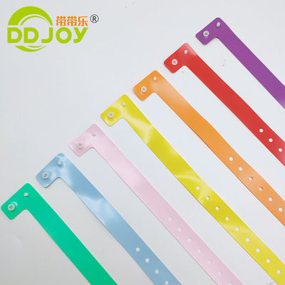 Reflectieve polsband Plastic Vinyl Id Polsband Printing Met Custom Logo Purple