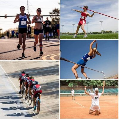 DDJOY Running Race Bibs Grote nummers en veiligheidspins inbegrepen voor marathonwedstrijden