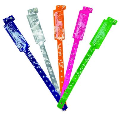 250*25mm PVC-armbanden voor eenvoudige identificatie op evenementen en festivals
