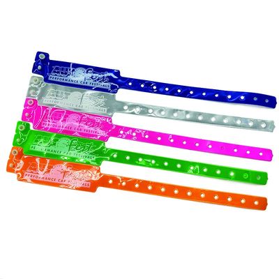 250*25mm PVC-armbanden voor eenvoudige identificatie op evenementen en festivals