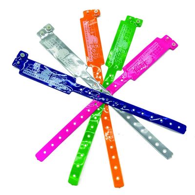250*25mm PVC-armbanden voor eenvoudige identificatie op evenementen en festivals