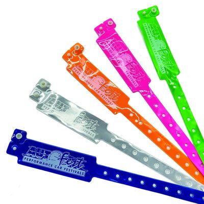250*25mm PVC-armbanden voor eenvoudige identificatie op evenementen en festivals