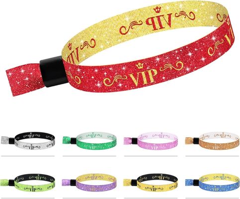 Custom Logo Blauw RFID Polyester/Ribbon Armband voor Festival Evenementen