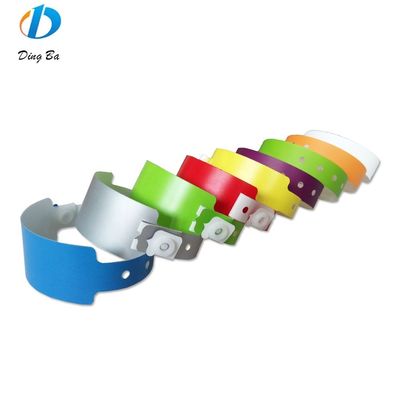 250*16mm L-vorm Plastic Event Armband Custom Print Logo Armband Snap Button Armband