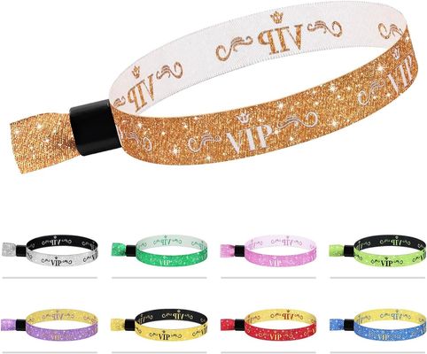Custom Logo Blauw RFID Polyester/Ribbon Armband voor Festival Evenementen