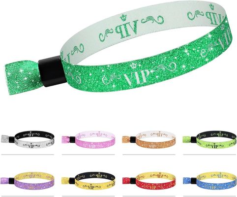 Custom Logo Blauw RFID Polyester/Ribbon Armband voor Festival Evenementen