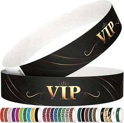 Aanpasbaar goud Tyvek Arm Wrist Band Thermal Transfer Printing voor evenementen Festivals