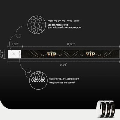 Aanpasbaar goud Tyvek Arm Wrist Band Thermal Transfer Printing voor evenementen Festivals