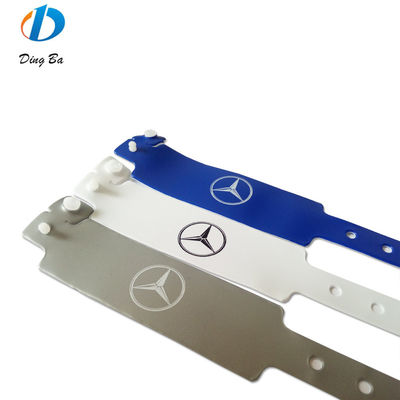 Waterdicht PVC Plastic Vinyl Armband 250*25mm Breed Forme alleen voor Festivaltoegang