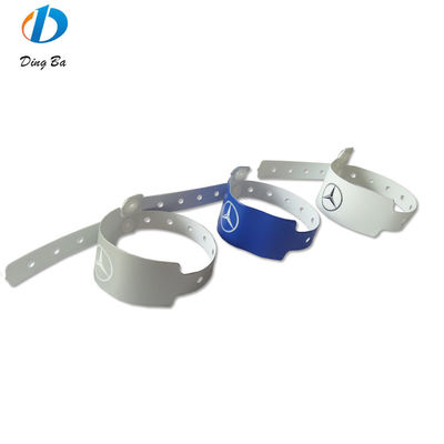 Waterdicht PVC Plastic Vinyl Armband 250*25mm Breed Forme alleen voor Festivaltoegang