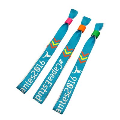 Custom Size Event Festival Party RFID Satin Stoffen Armbanden met Logo Printing