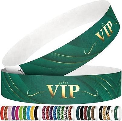 250 Pack 3/4" Leopard Tyvek Armbanden voor teambuilding