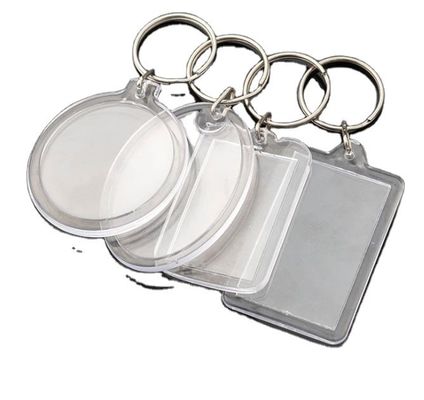 Acryl en metaal sleutelhanger voor studio foto nummer kaart deposito kaart zak hanger 20pcs