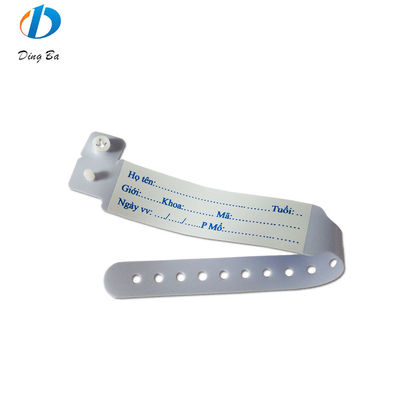 Onmiddelijk ziekenhuis-ID PVC RFID baby polsband voor soepele identificatie van de patiënt