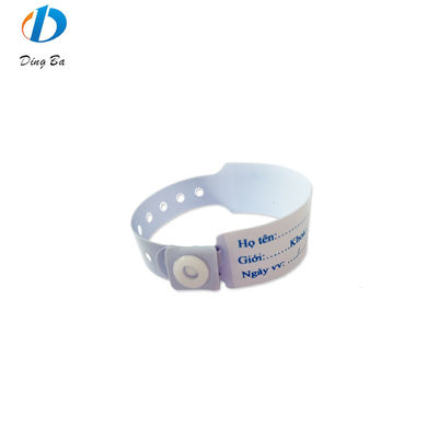 Onmiddelijk ziekenhuis-ID PVC RFID baby polsband voor soepele identificatie van de patiënt