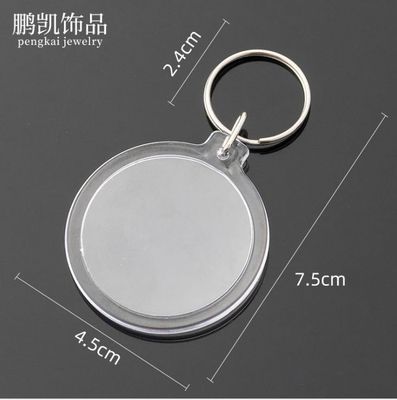 Acryl en metaal sleutelhanger voor studio foto nummer kaart deposito kaart zak hanger 20pcs