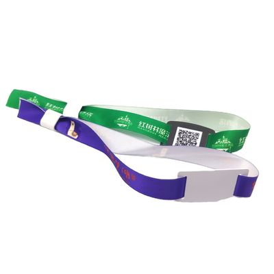 350 * 15mm professionele speciale festivalstof RFID-armband aanpasbaar voor elk evenement