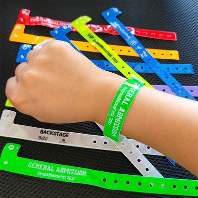 Waterdicht RFID gevarieerd Neon Plastic/Vinyl Armband Custom Armband voor festivals