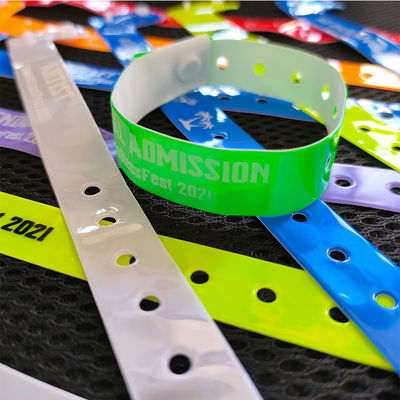 Waterdicht RFID gevarieerd Neon Plastic/Vinyl Armband Custom Armband voor festivals