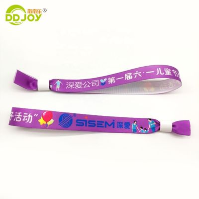 350 * 15mm professionele speciale festivalstof RFID-armband aanpasbaar voor elk evenement
