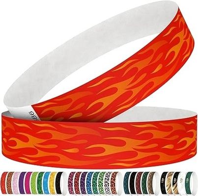 250*25mm en 250*19mm Tyvek papieren polsband met op maat gemaakte drukvereisten