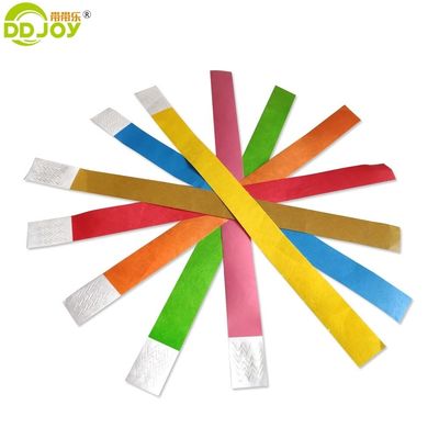 250*25mm en 250*19mm Tyvek papieren polsband met op maat gemaakte drukvereisten