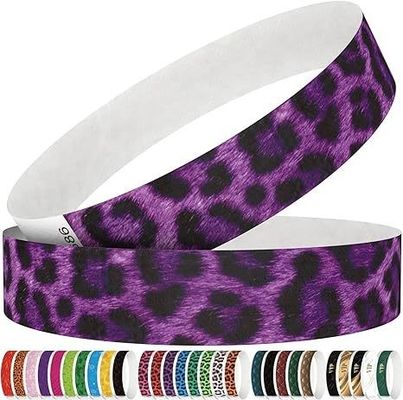 Red Tyvek Paper Event Armbanden met aangepaste afdruk Waterdichte papieren armbanden