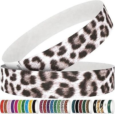 Red Tyvek Paper Event Armbanden met aangepaste afdruk Waterdichte papieren armbanden