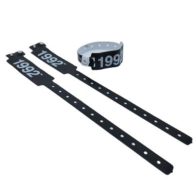 Gepersonaliseerd logo PVC/Vinyl polsband Armbanden voor evenementen Festival 250*25mm/250*16mm