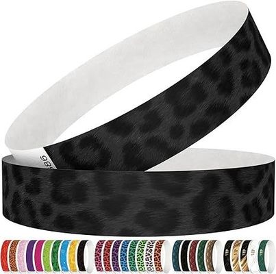 Red Tyvek Paper Event Armbanden met aangepaste afdruk Waterdichte papieren armbanden