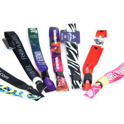 Custom Logo Satin Stof RFID Armbanden Ideaal voor GAST/VIP/VENDOR/MEDIA/STUFF/ARTIST