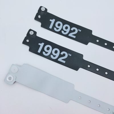 Gepersonaliseerd logo PVC/Vinyl polsband Armbanden voor evenementen Festival 250*25mm/250*16mm