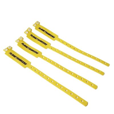 Wegwerpevenement Feestfeest Zachte vinyl Comfortabele milieuvriendelijke PVC polsband