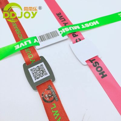 Custom 13.56 MHZ RFID Polyester Armband voor Concertfeest Feestelijke Evenementen