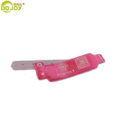 Gebeurtenissen Party BANGLES Neon kleur Custom Lock ID Plastic vinyl polsbanden in brede vorm