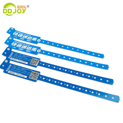 PE Waterdicht Toegangsbewijzen Armband voor evenementen Club Park Custom Printing Logo