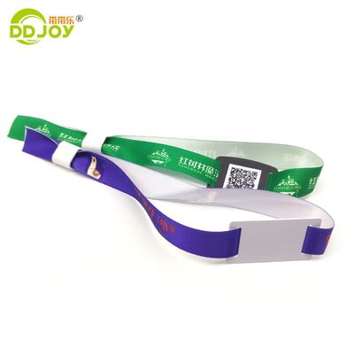 Gepersonaliseerde 100pcs/zak Rfid stof geweven armband voor VIP klant identiteit festival