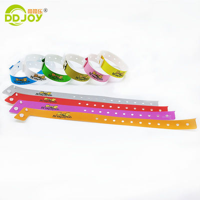 PE Waterdicht Toegangsbewijzen Armband voor evenementen Club Park Custom Printing Logo