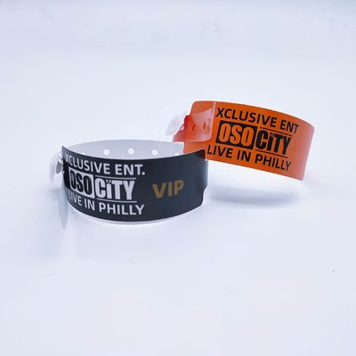 250*25mm/250*19mm PE polsband VIP Toegang tot park/evenementen/festival ISO9001 gecertificeerd