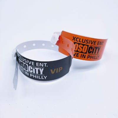 250*25mm/250*19mm PE polsband VIP Toegang tot park/evenementen/festival ISO9001 gecertificeerd