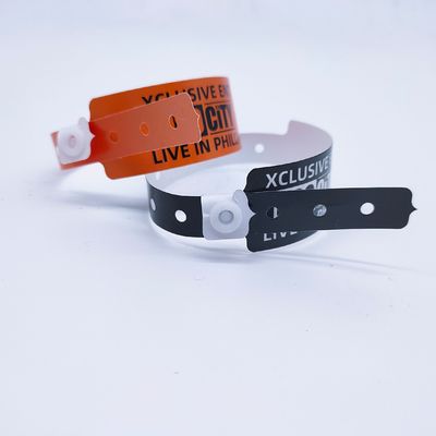 250*25mm/250*19mm PE polsband VIP Toegang tot park/evenementen/festival ISO9001 gecertificeerd