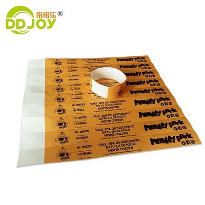 250*25mm/250*19mm Full Color Event Party VIP Custom Wristband Entry Tyvek voor beveiliging