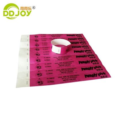 250*25mm/250*19mm Full Color Event Party VIP Custom Wristband Entry Tyvek voor beveiliging