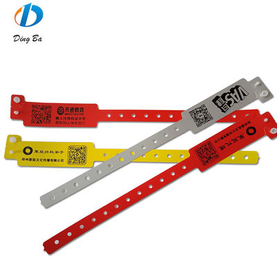 Hotel Resort QR-code polsband nieuwste composiet plastic armband met PE hoofdsteen